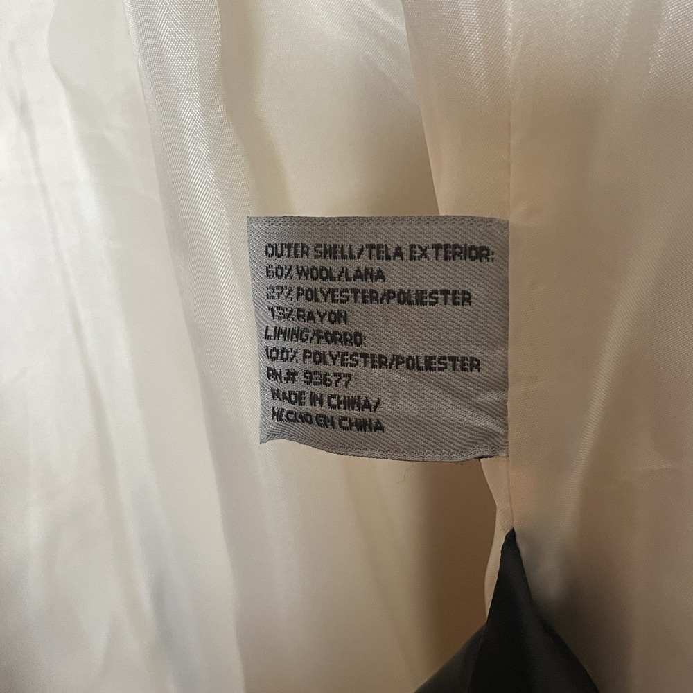 Worthington Women's Double Breasted‎ Wool-blend Peacoat Size Medium - Picture 11 of 11